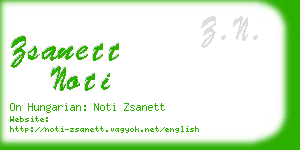 zsanett noti business card